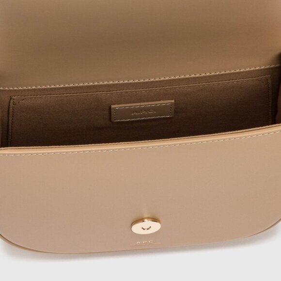 NWT - A.P.C. Betty Calfskin Leather Crossbody Bag DESERT (BAL) 🎁 - Picture 5 of 5